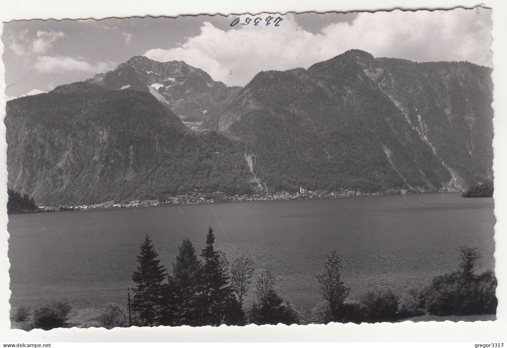 E2755) HALLSTATT - Alte S/W FOTO AK - Gegen Berge - Salzkammergut ALT - Hallstatt