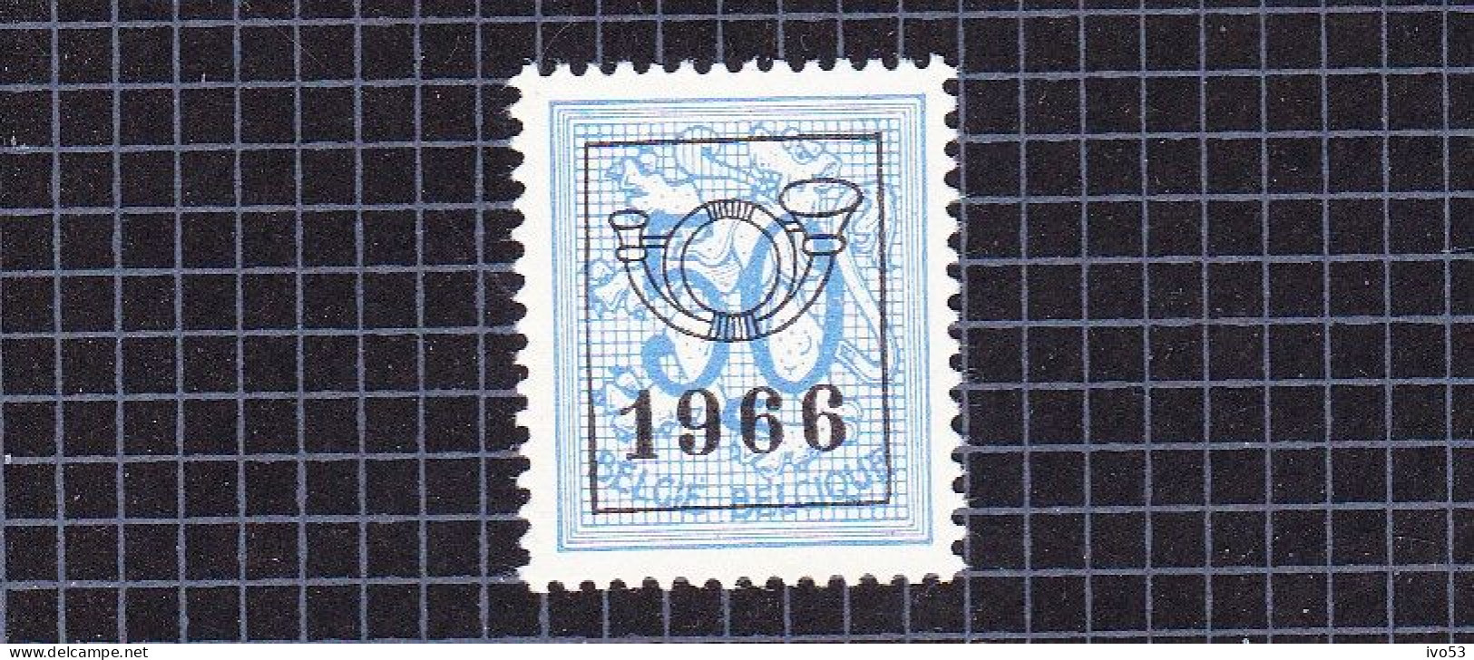 1966 Nr PRE776** Zonder Scharnier.Heraldieke Leeuw:50c.Opdruk 1966. - Typografisch 1951-80 (Cijfer Op Leeuw)