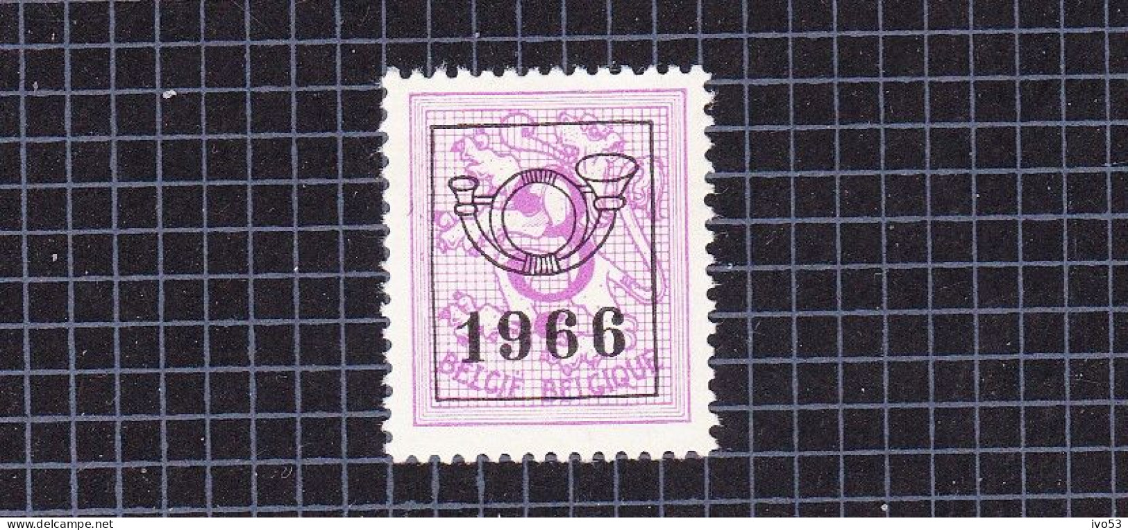 1966 Nr PRE770** Zonder Scharnier.Heraldieke Leeuw:3c.Opdruk 1966. - Typografisch 1951-80 (Cijfer Op Leeuw)