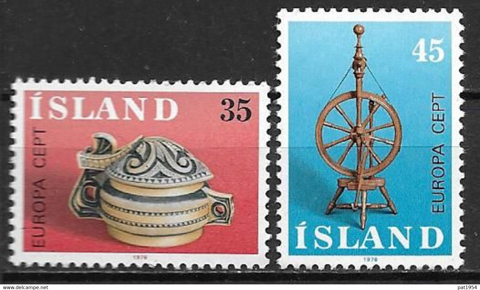 Islande 1976 Neufs ** N° 467/468 Europa Artisanat - 1976