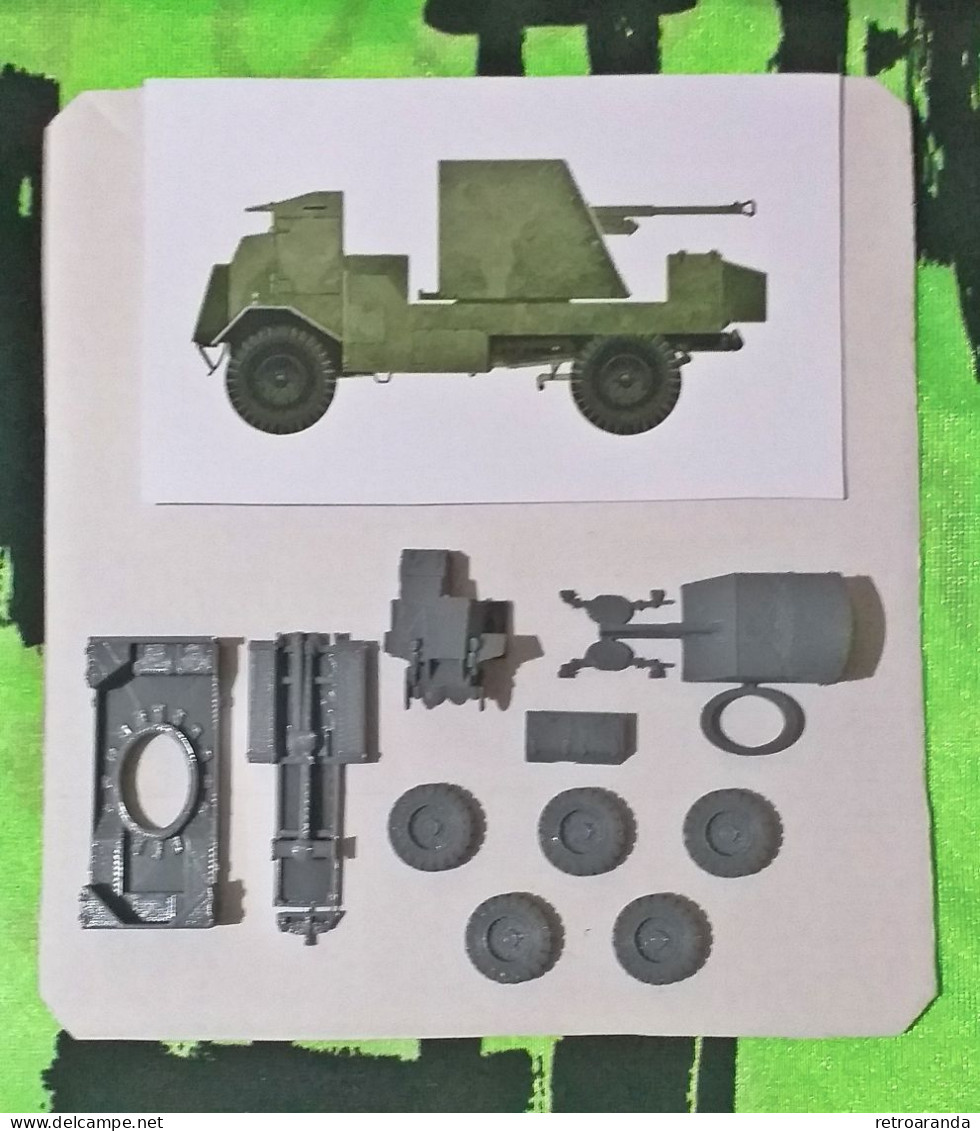 Kit Maqueta Para Montar Y Pintar - Vehículo Militar - AEC Deacon - AEC Mk I Gun Carrier . WWI. - Véhicules Militaires