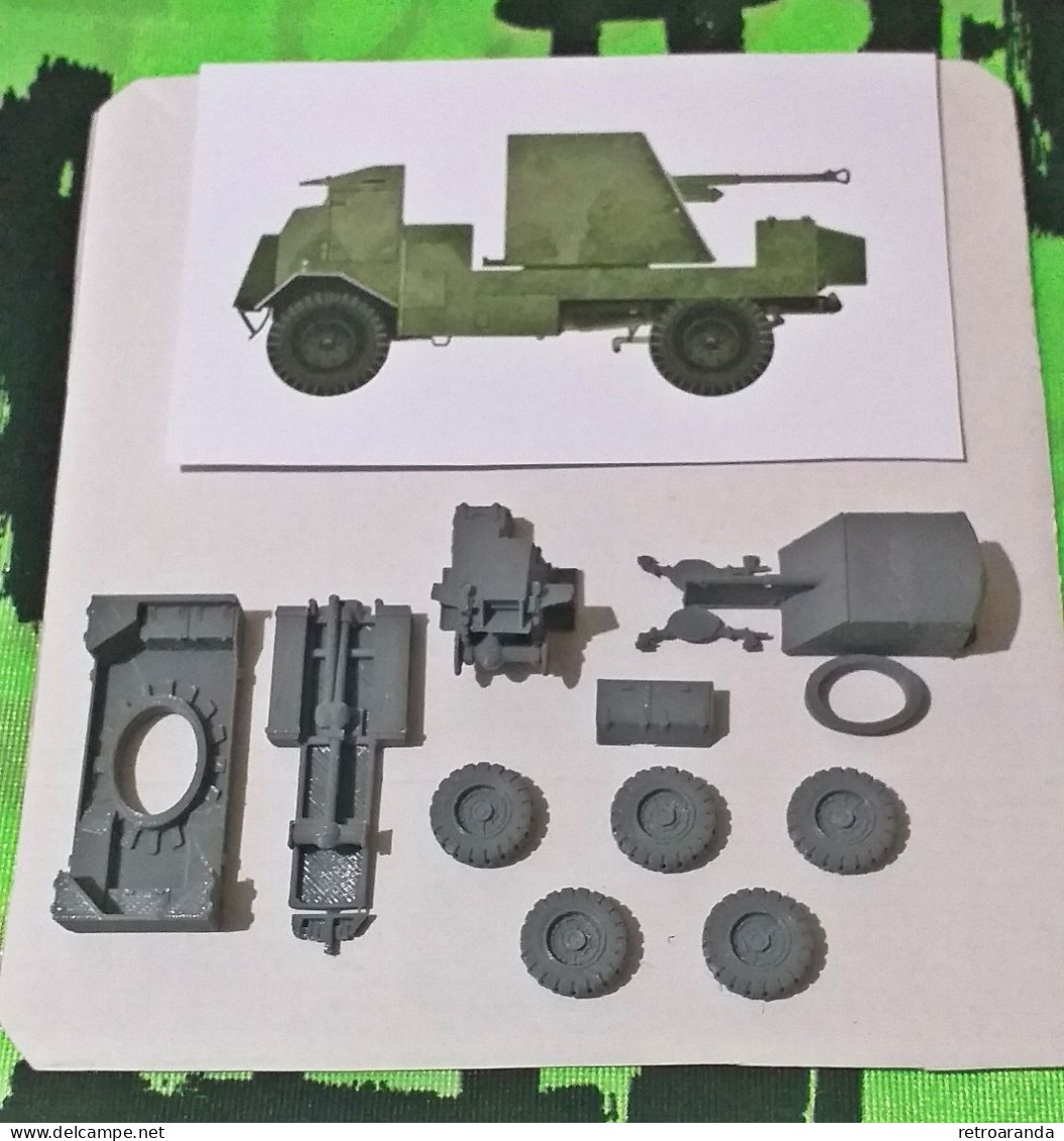 Kit Maqueta Para Montar Y Pintar - Vehículo Militar - AEC Deacon - AEC Mk I Gun Carrier . WWI. - Vehículos Militares