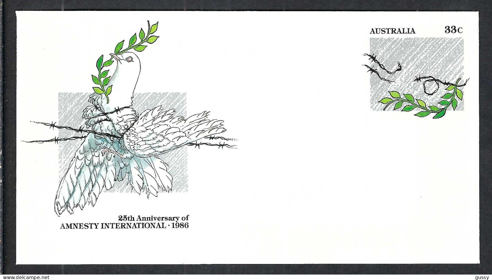 AUSTRALIE Ca. 1986: LSC Entier De 33c Neuf - Postal Stationery