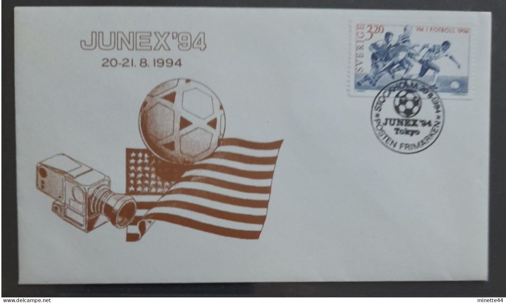 SUEDE SWEDEN SVERIGE FDC  1994 STOCKHOLM  FOOTBALL FUSSBALL SOCCER CALCIO FOOT FUTBOL VOETBAL FUTEBOL - 1994 – USA