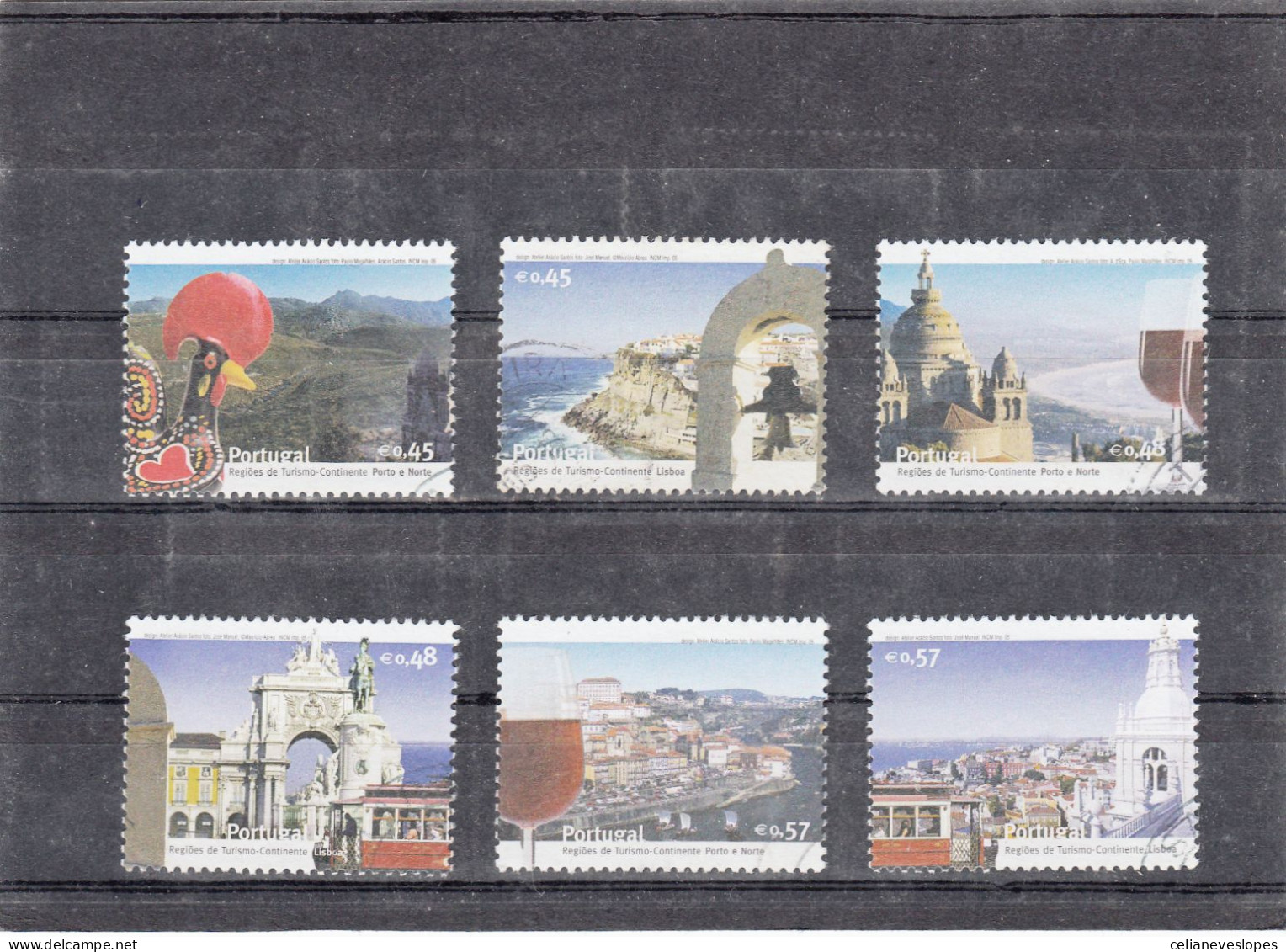 Portugal, (79), Regiões De Turismo - Continente, 2005, Mundifil Nº 3279 A 3284 Used - Oblitérés