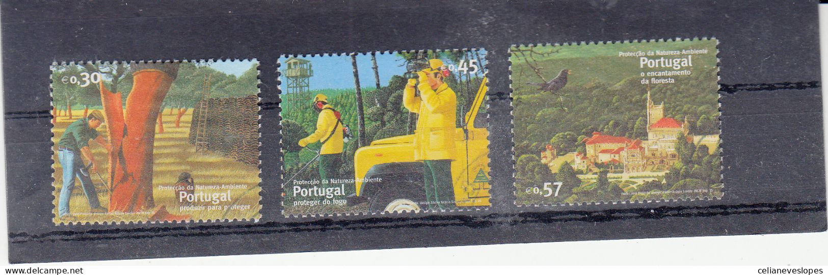 Portugal, (80), Protecção Da Natureza - Ambiente, 2005, Mundifil Nº 3309 A 3311 Used - Gebruikt