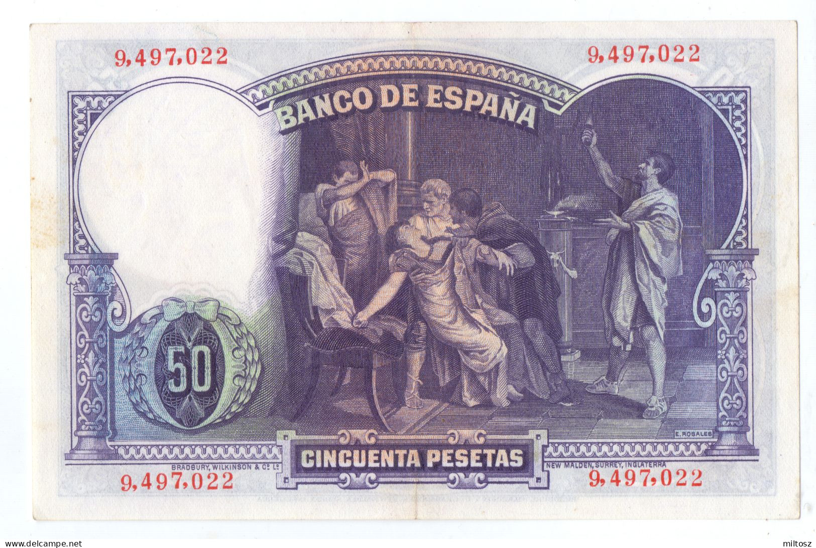 Spain 50 Pesetas 1931 - 50 Pesetas