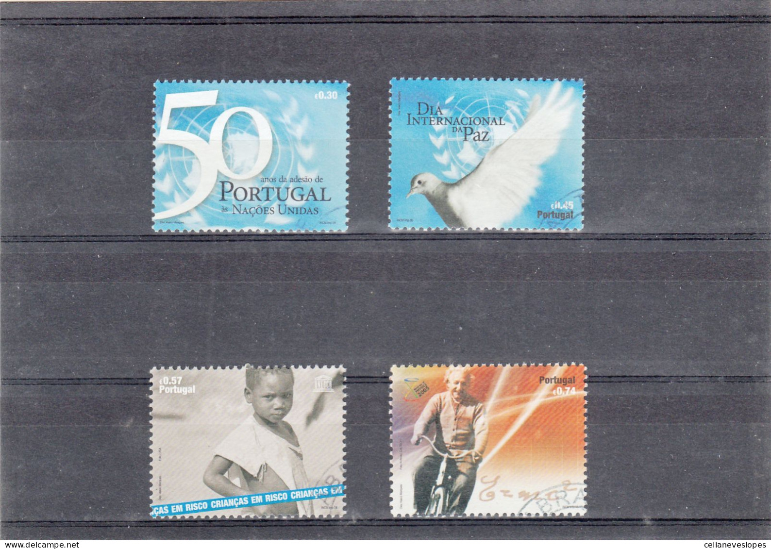 Portugal, (81), Adesão De Portugal ás Nações Unidas, 2005, Mundifil Nº 3313 A 3316 Used - Gebraucht