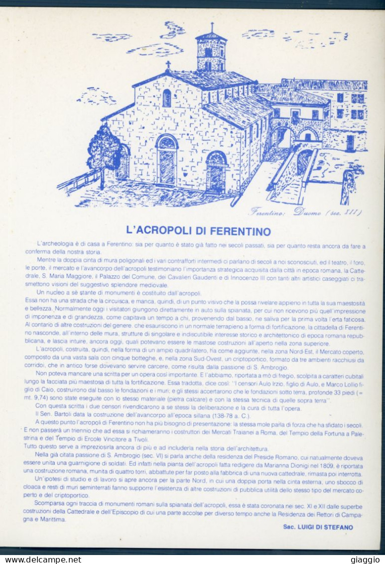 °°° Francobolli N. 4519 - Ferentino Piego Fuori Formato °°° - Autres & Non Classés