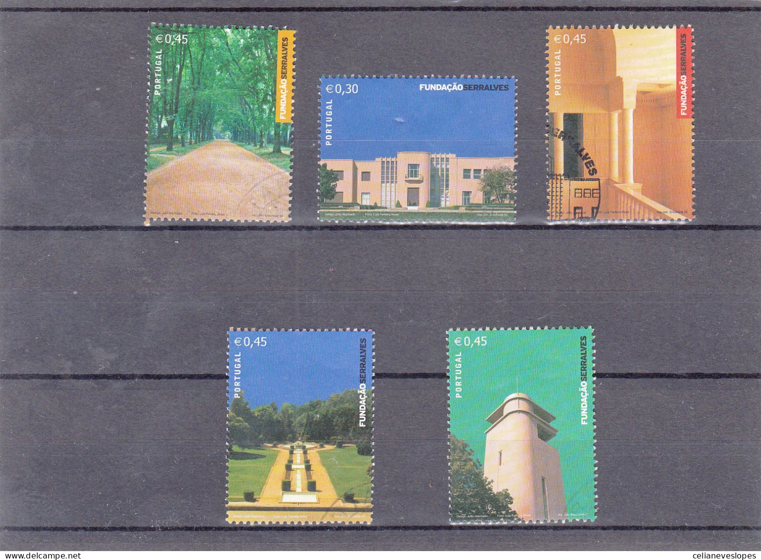 Portugal, (87), Fundação De Serralves, 2005, Mundifil Nº 3346 A 3350 Used - Gebraucht