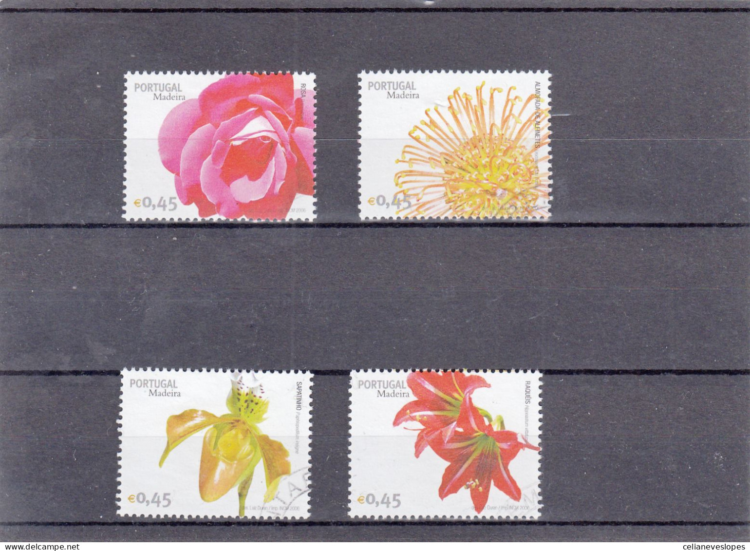 Portugal, (89), Flores Da Madeira, 2005, Mundifil Nº 3377 A 3380 Used - Usado