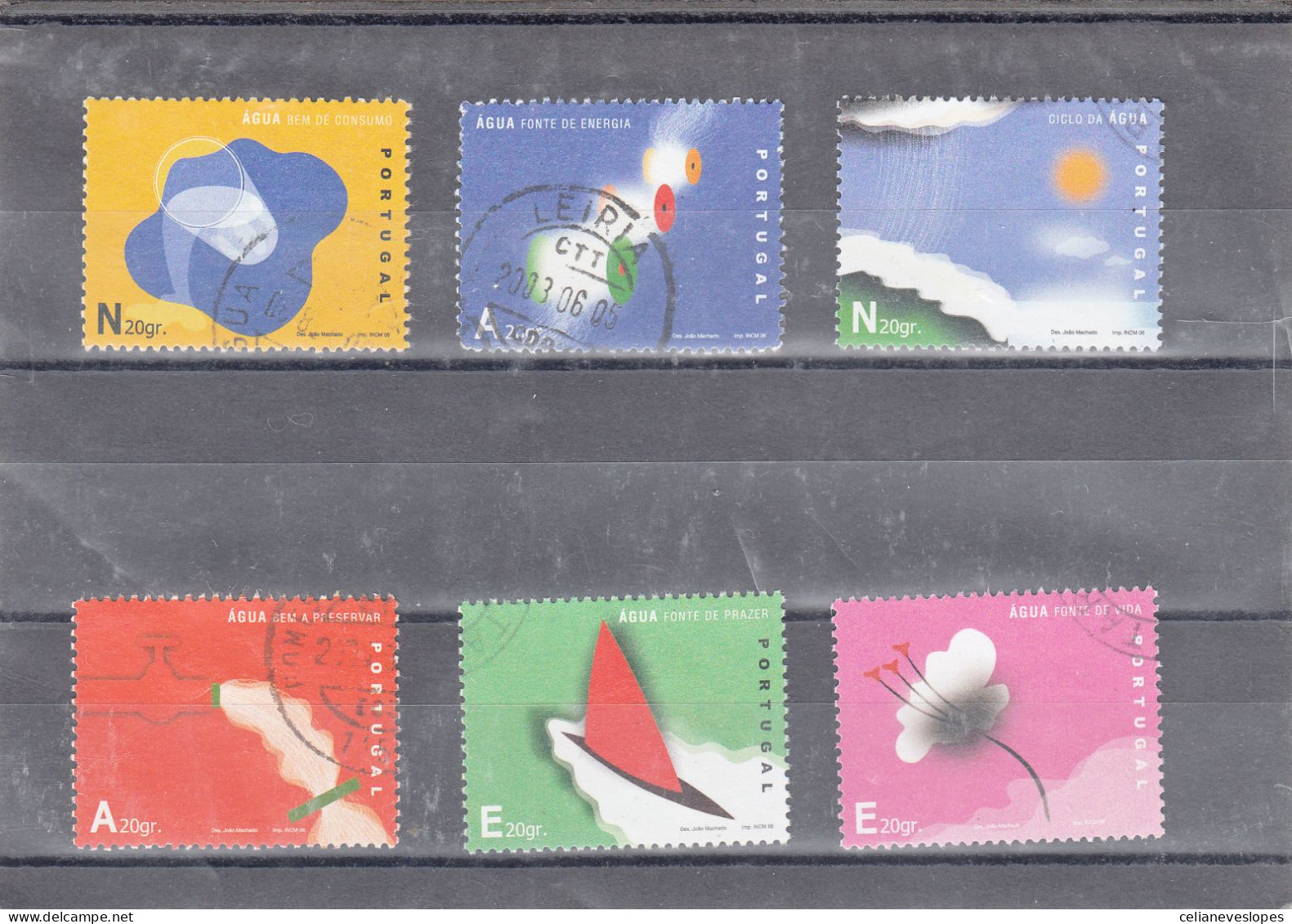 Portugal, (90), Água, 2006, Mundifil Nº 3385 A 3390 Used - Used Stamps