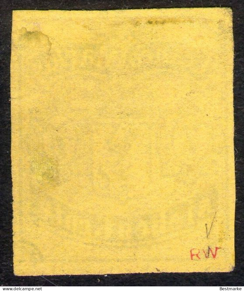 7 Grote Hellgelboliv - Dünnes Papier - Bremen Nr. 3 B Ungebraucht O. G. - Pracht - Signiert - Bremen