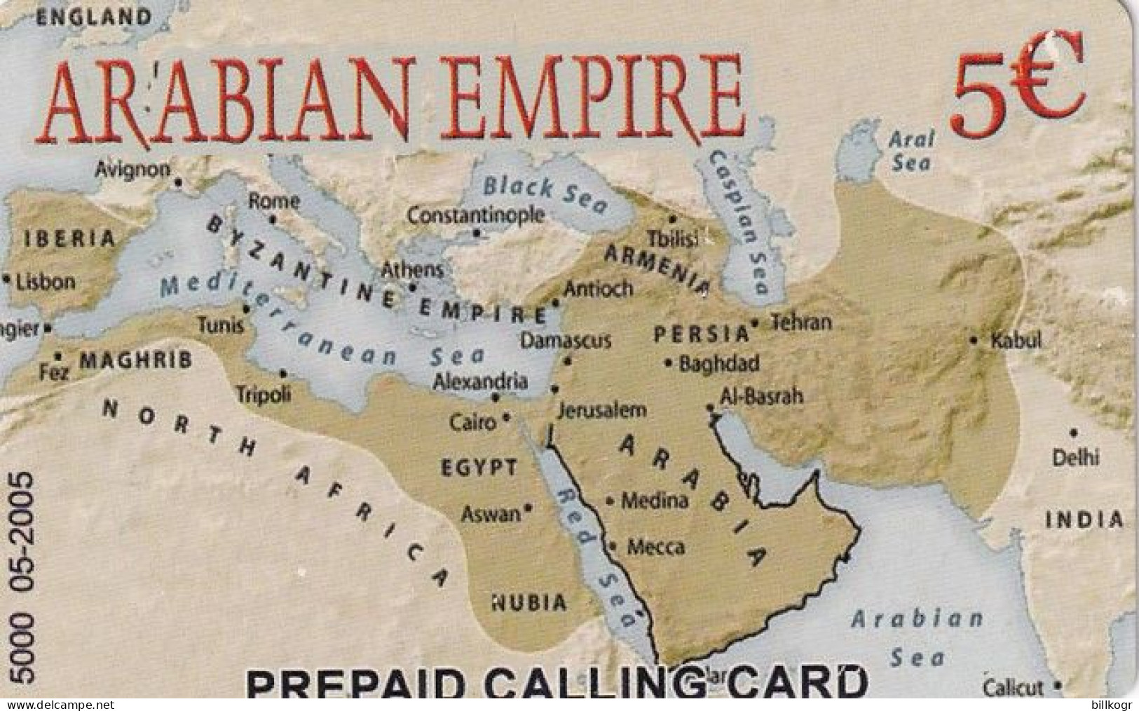 GREECE - Arabian Empire, Amimex Prepaid Card 5 Euro, Tirage 5000, 05/05, Used - Griechenland