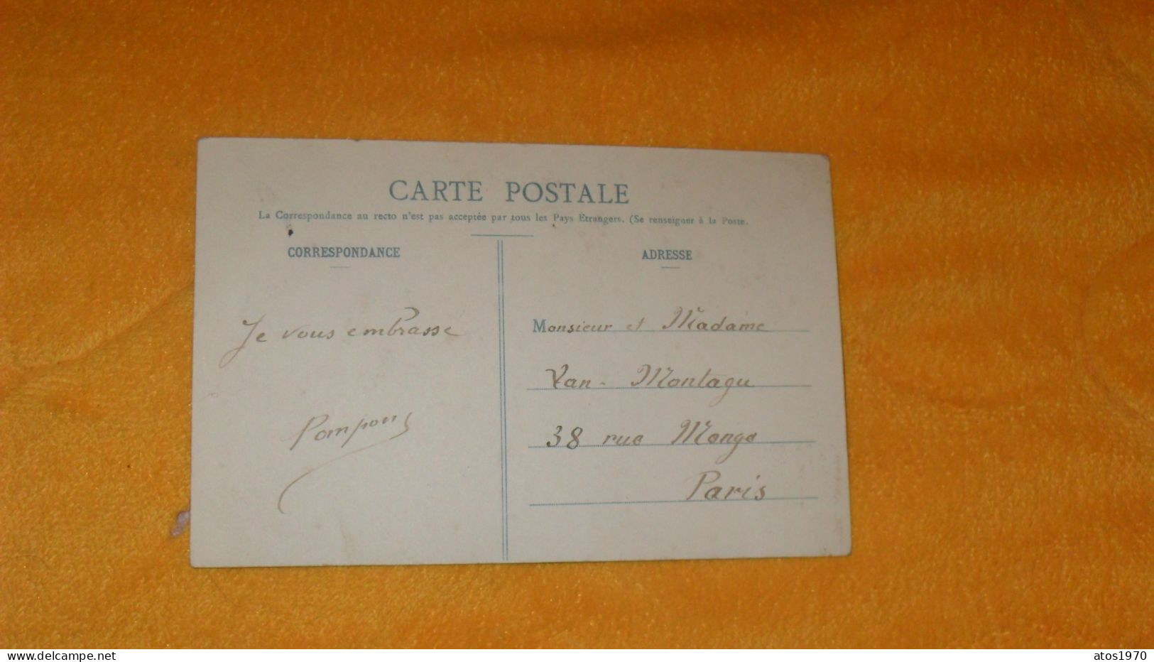 CARTE POSTALE ANCIENNE CIRCULEE DATE ?../ ENNERY.- MAISON BOUCHEROT...CACHET + TIMBRE - Ennery