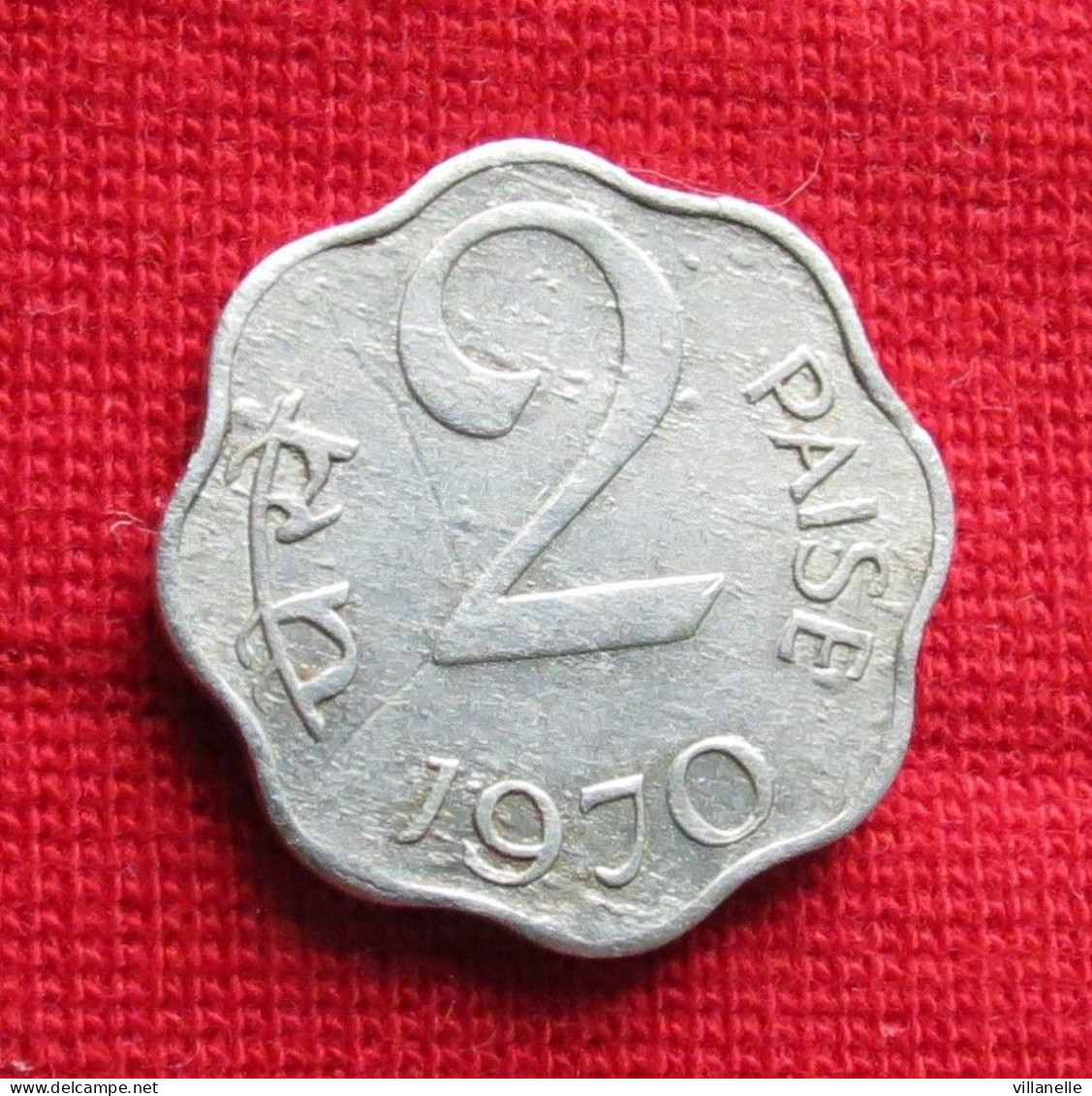 India 2 Paise 1970 KM# 13.5 *VT Inde Indien Indies Paisa - Inde