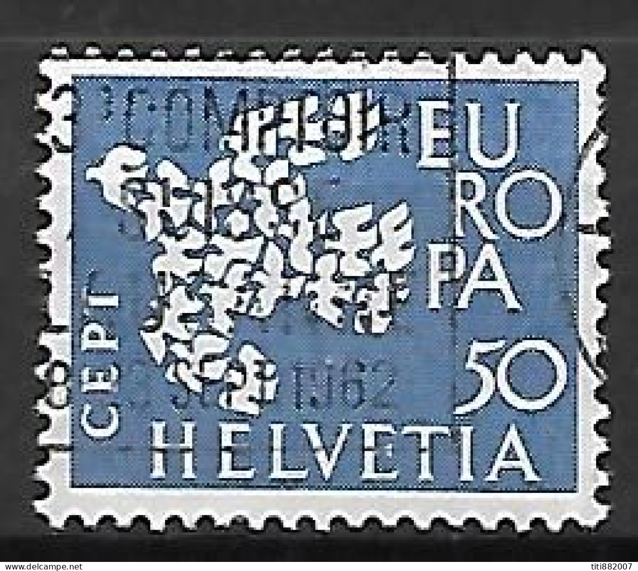 SUISSE      -       EUROPA   /  Oiseau Stylisé    -     Oblitéré - 1962