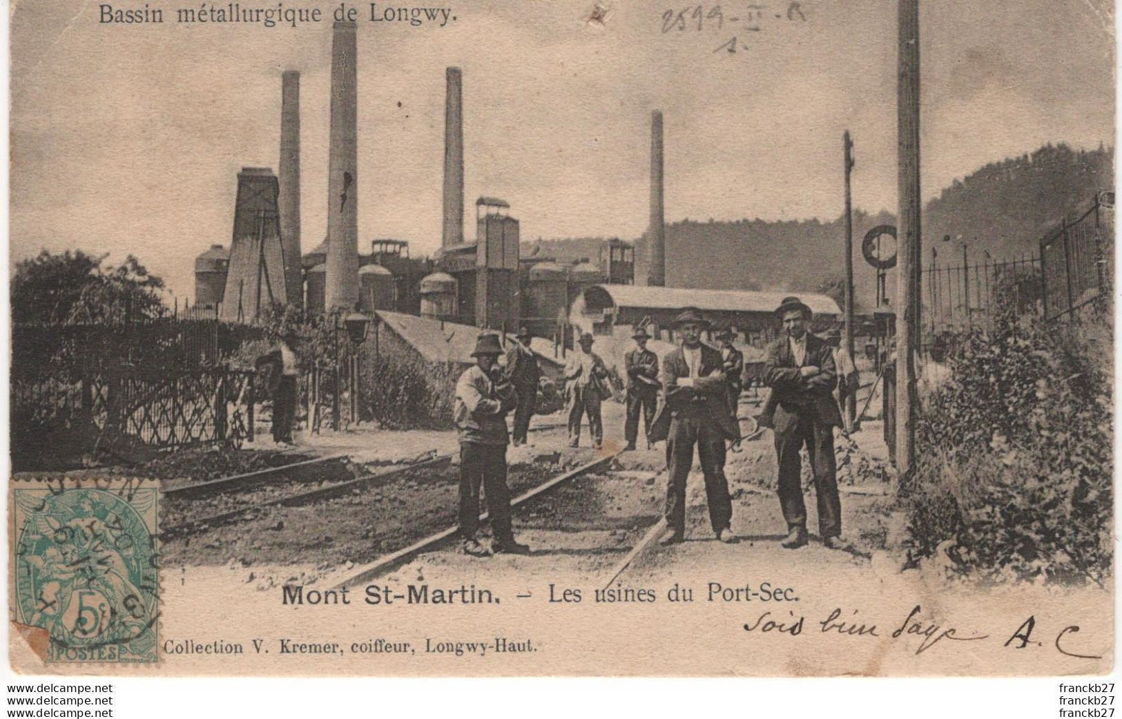 54 - Mont St Martin - Les Usines Du Port-Sec - 1904 - Mont Saint Martin