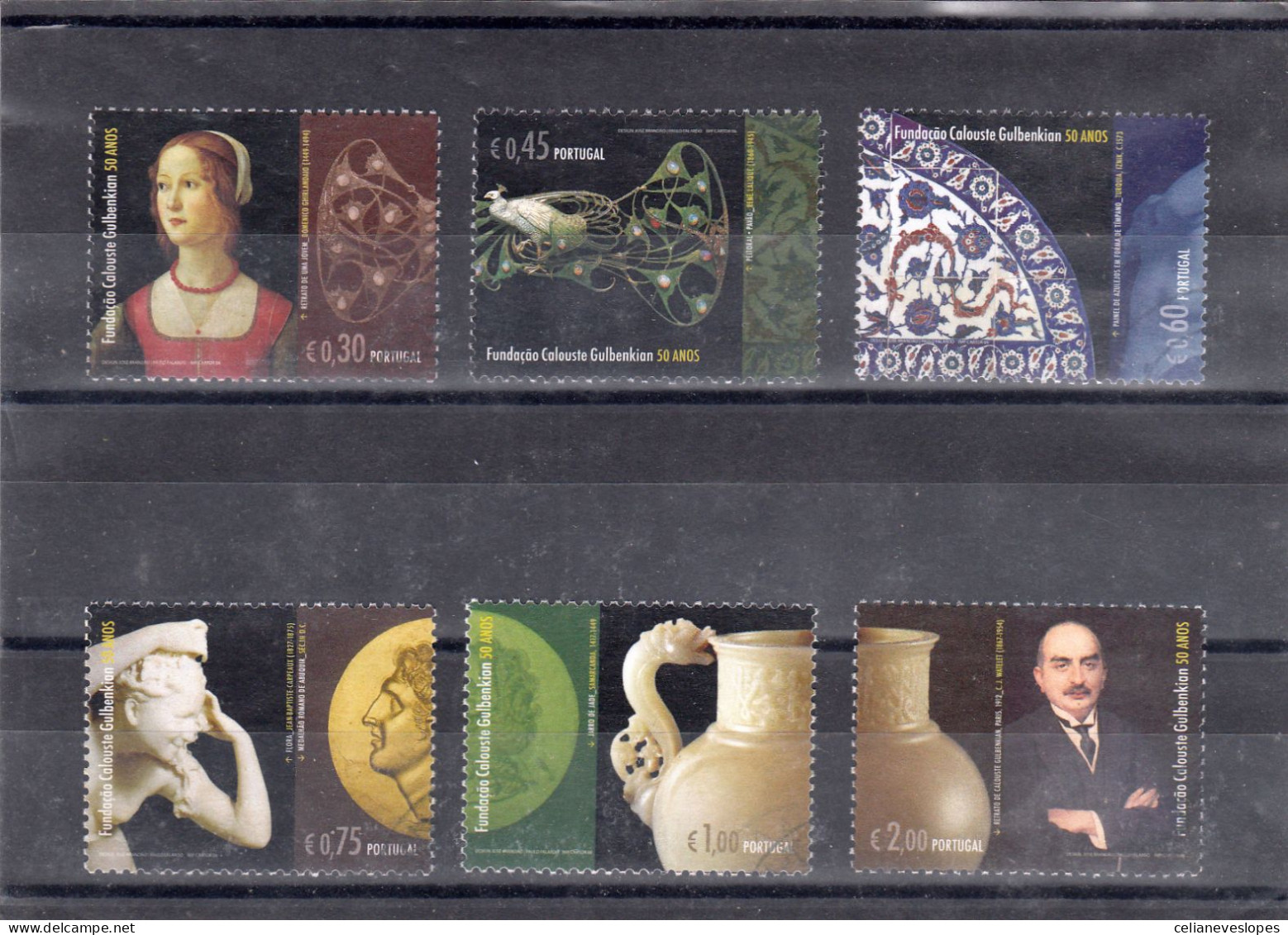 Portugal, (99), Fundação Calouste Gulbenkian, 2006, Mundifil Nº 3436 A 3441 Used - Used Stamps