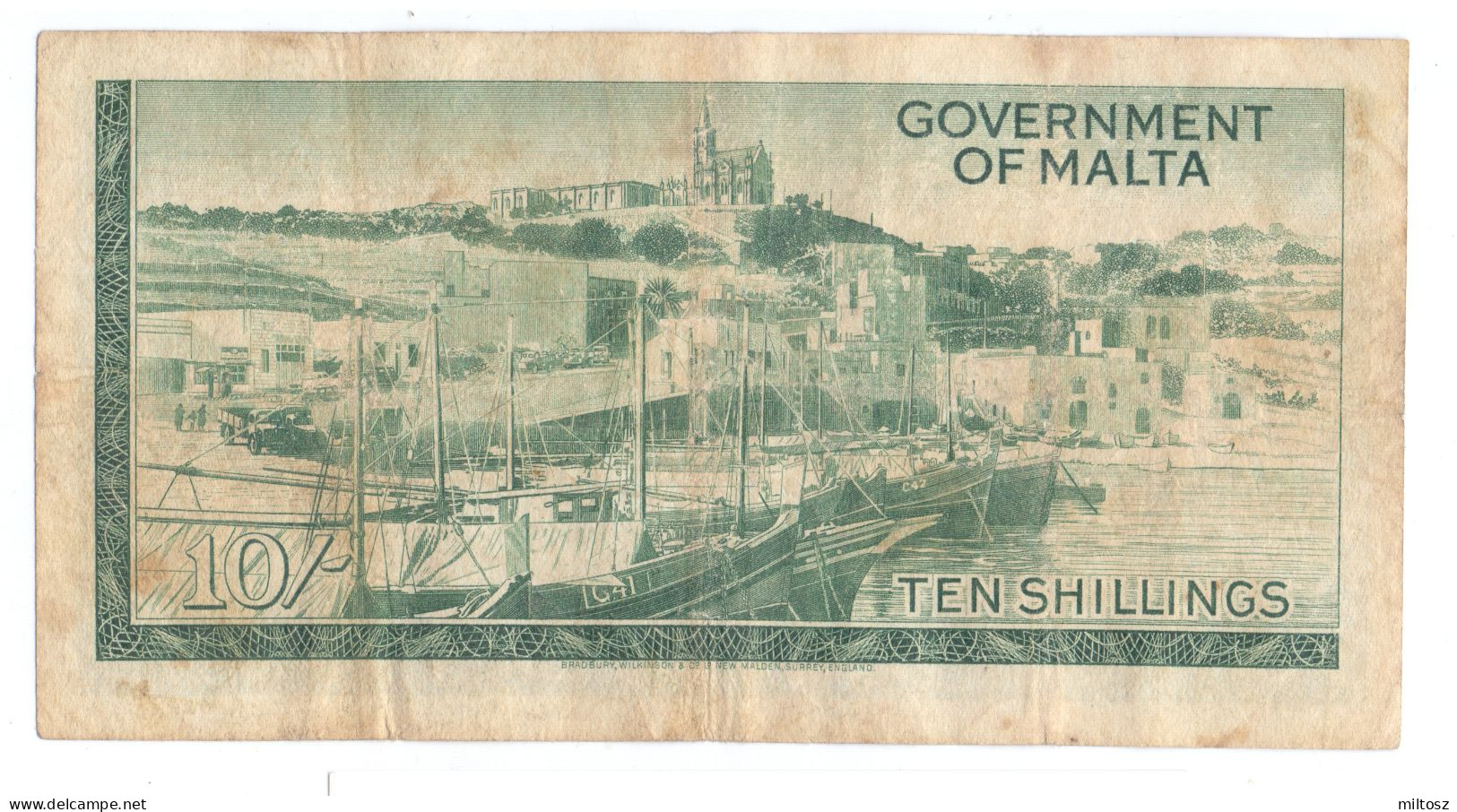 Malta 10 Shillings 1949 (1961) - Malte