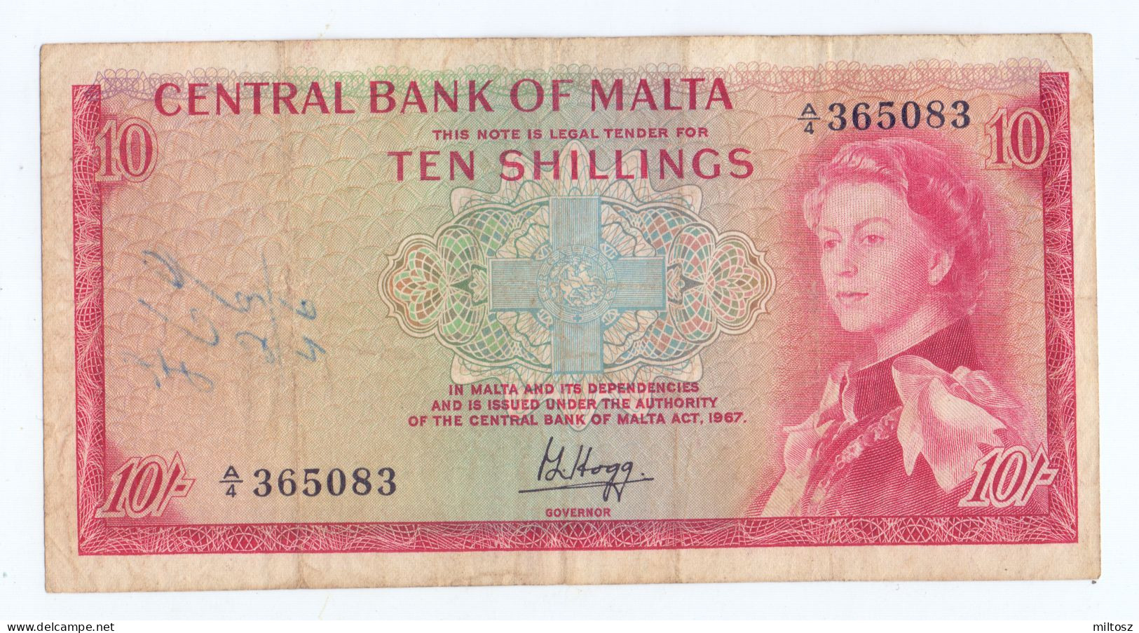 Malta 10 Shillings 1967 - Malta