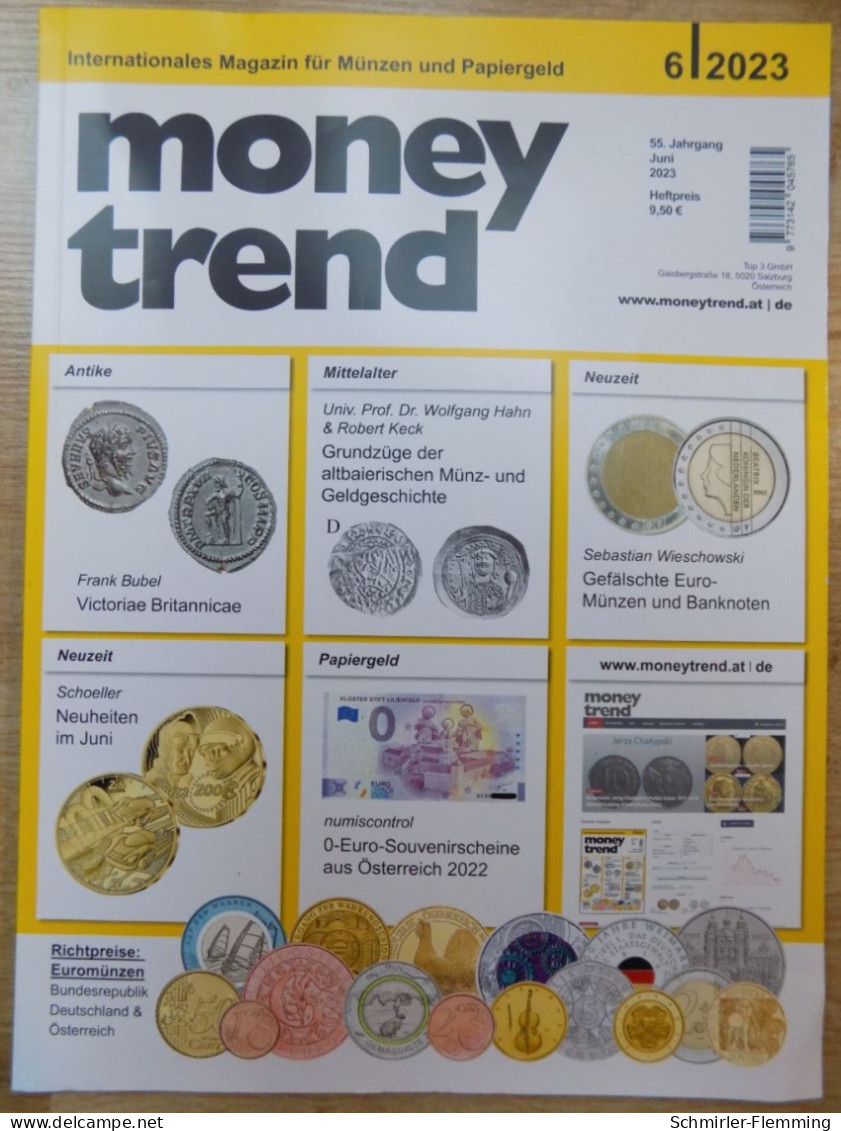 Money Trend 6/2023 Bewertungskatalog Deutscher Und Österreichischer Münzen, 158 Seiten - Libri & Software