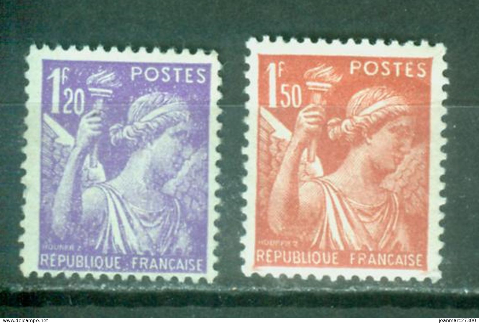 YT N° 651 652  Neufs ** Et * - 1939-44 Iris