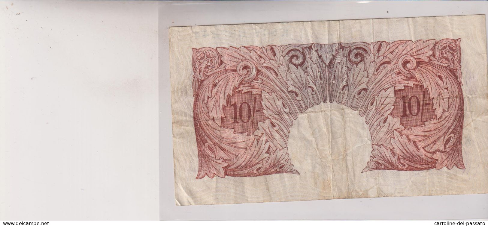 Bank Of England Ten Shillings 2 Scans - 10 Shillings