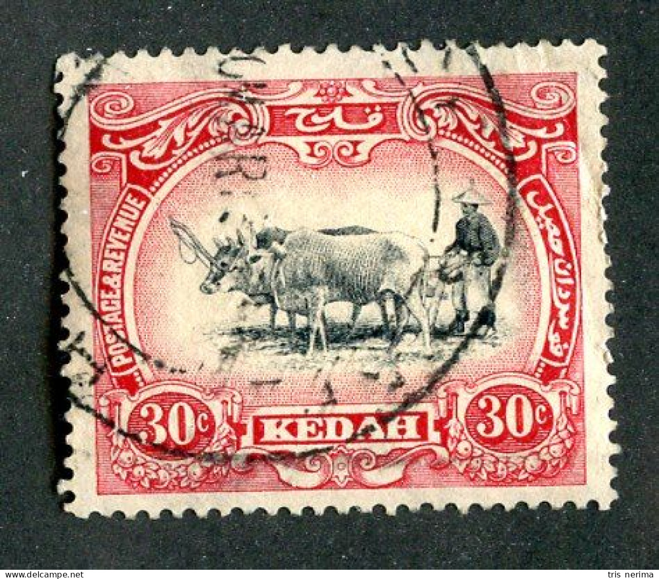 8017 BCXX 1912 Malaysia Scott # 14 Used (offers Welcome) - Kedah