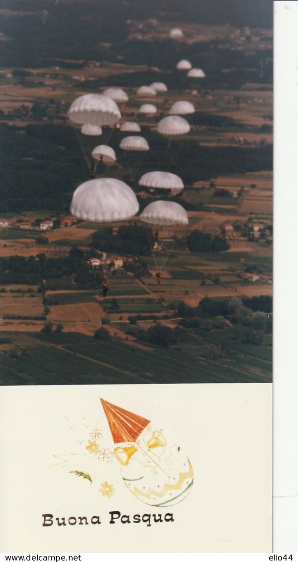 Tematica - Aviazione  - Paracadutismo - Esercito " Buona Pasqua " - Parachutting