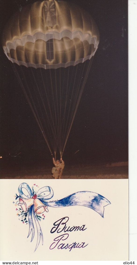 Tematica - Aviazione  - Paracadutismo - Esercito " Buona Pasqua " - Parachutting