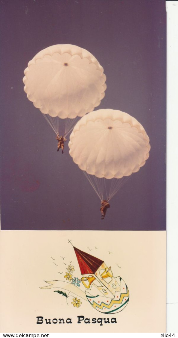 Tematica - Aviazione  - Paracadutismo - Esercito " Buona Pasqua " - Parachutespringen