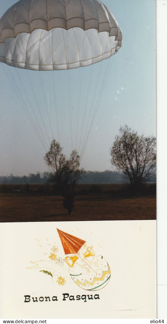 Tematica - Aviazione  - Paracadutismo - Esercito " Buona Pasqua " - Paracaidismo