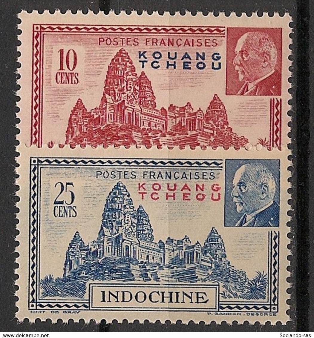 KOUANG-TCHEOU - 1941 - N°YT. 138 à 139 - Pétain - Neuf Luxe ** / MNH / Postfrisch - Ongebruikt