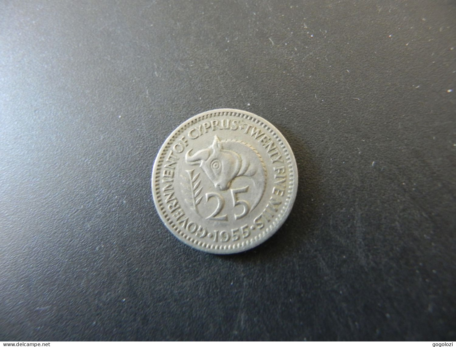 Cyprus 25 Mils 1955 - Cyprus