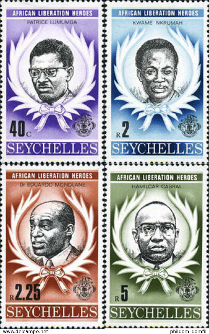 187588 MNH SEYCHELLES 1979 HEROES DE LA LIBERACION AFRICANA - Seychelles (1976-...)