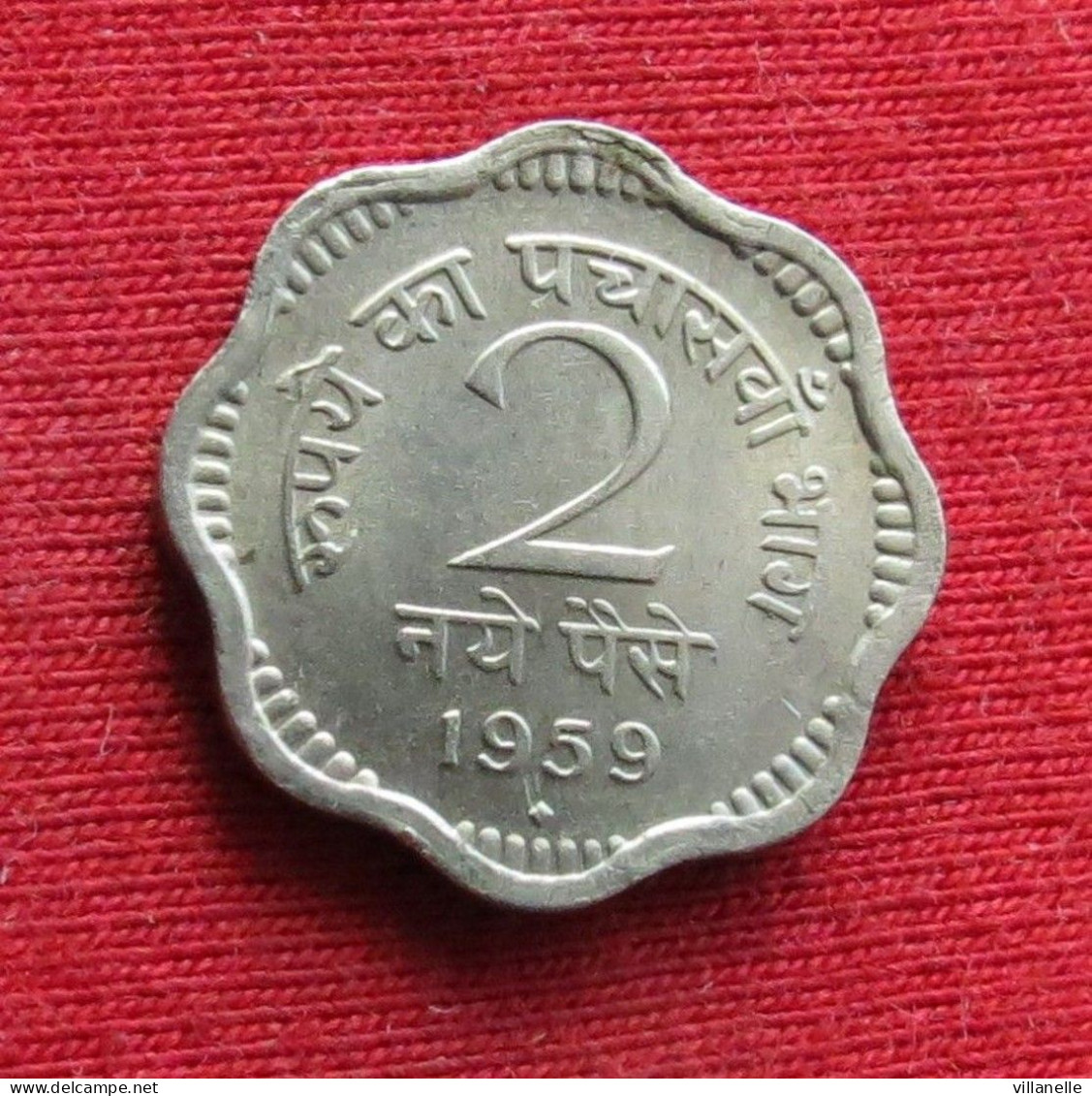 India 2 Naye Paise 1959 B KM# 11 *V1T Mumbai Mint Inde Indien Indies Paisa - Inde