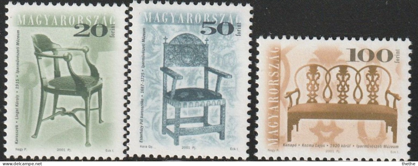 HONGRIE - Chaises Et Fauteuils De Style - Oblitérés - Used Stamps