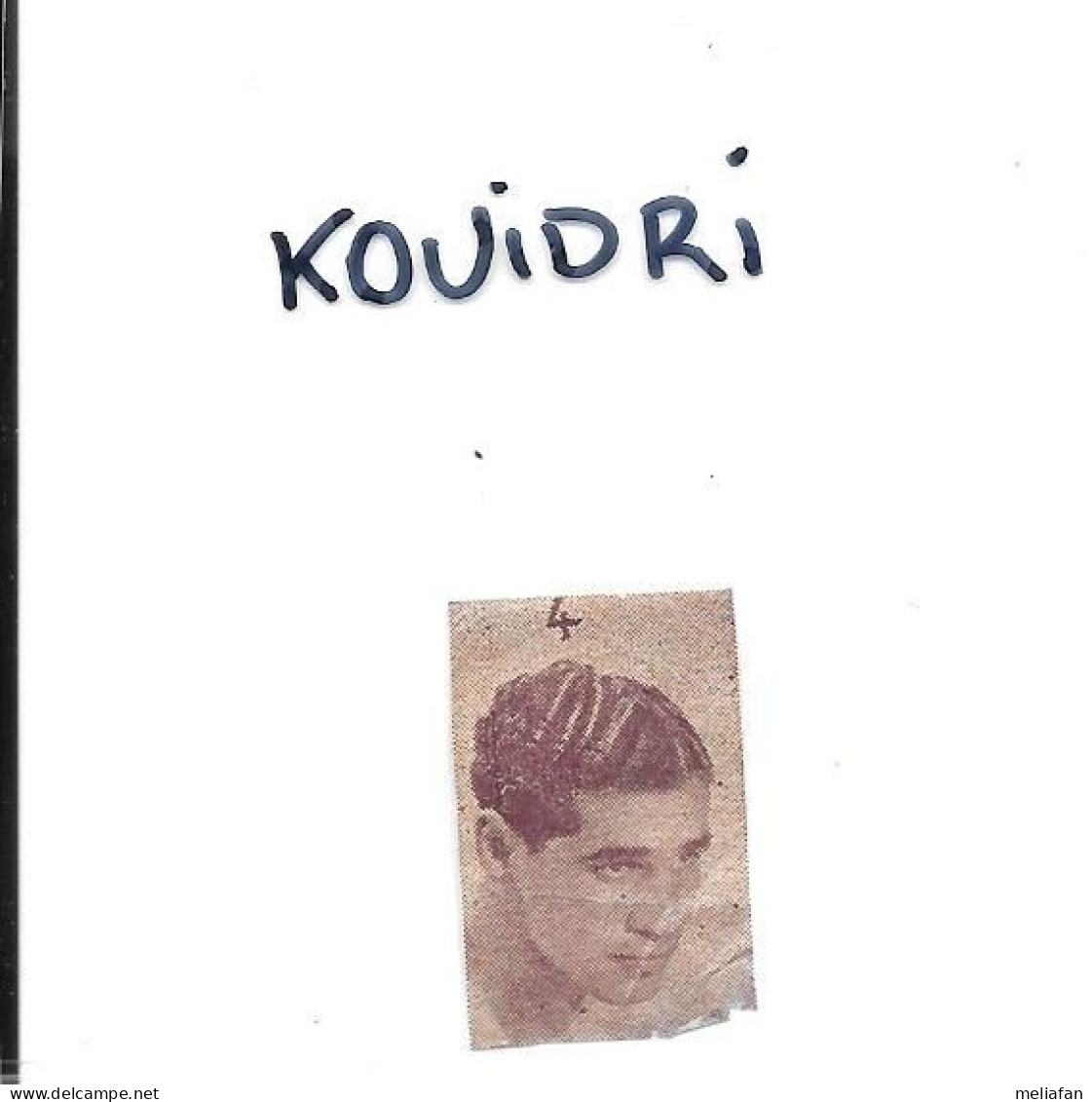 EA11 - VIGNETTE ATHLETIC - BOXE - AHMED KOUIDRI - FORMAT 1.8 X 3 CM - Altri & Non Classificati