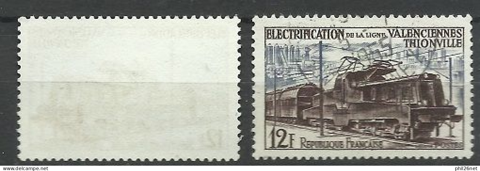 France  N° 1024 Locomotive  Noir Et Bleu   Neuf ( * )   B/TB Le  Timbre Type Sur Les Scans Pour Comparer Soldé ! ! ! - Ungebraucht