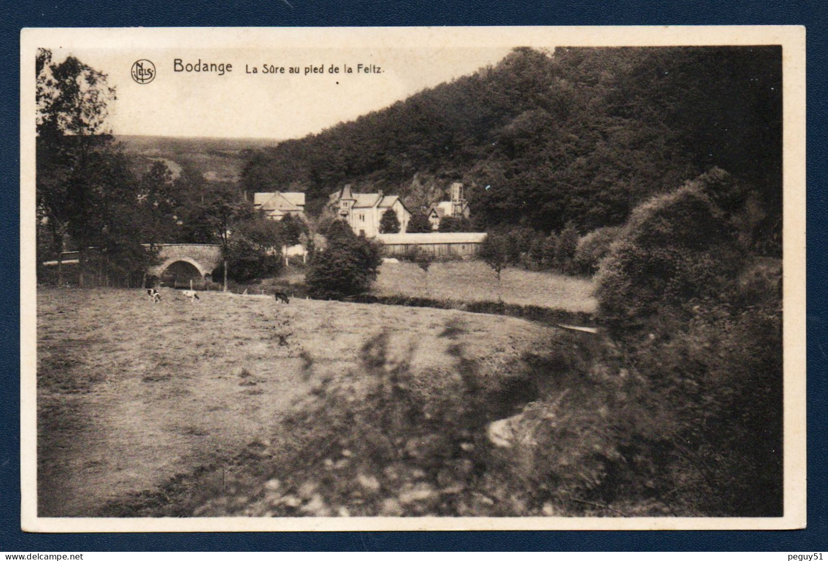 Bodange (Fauvillers). Le Pont Sur La Sûre Au Pied De La Feltz. 1938 - Fauvillers