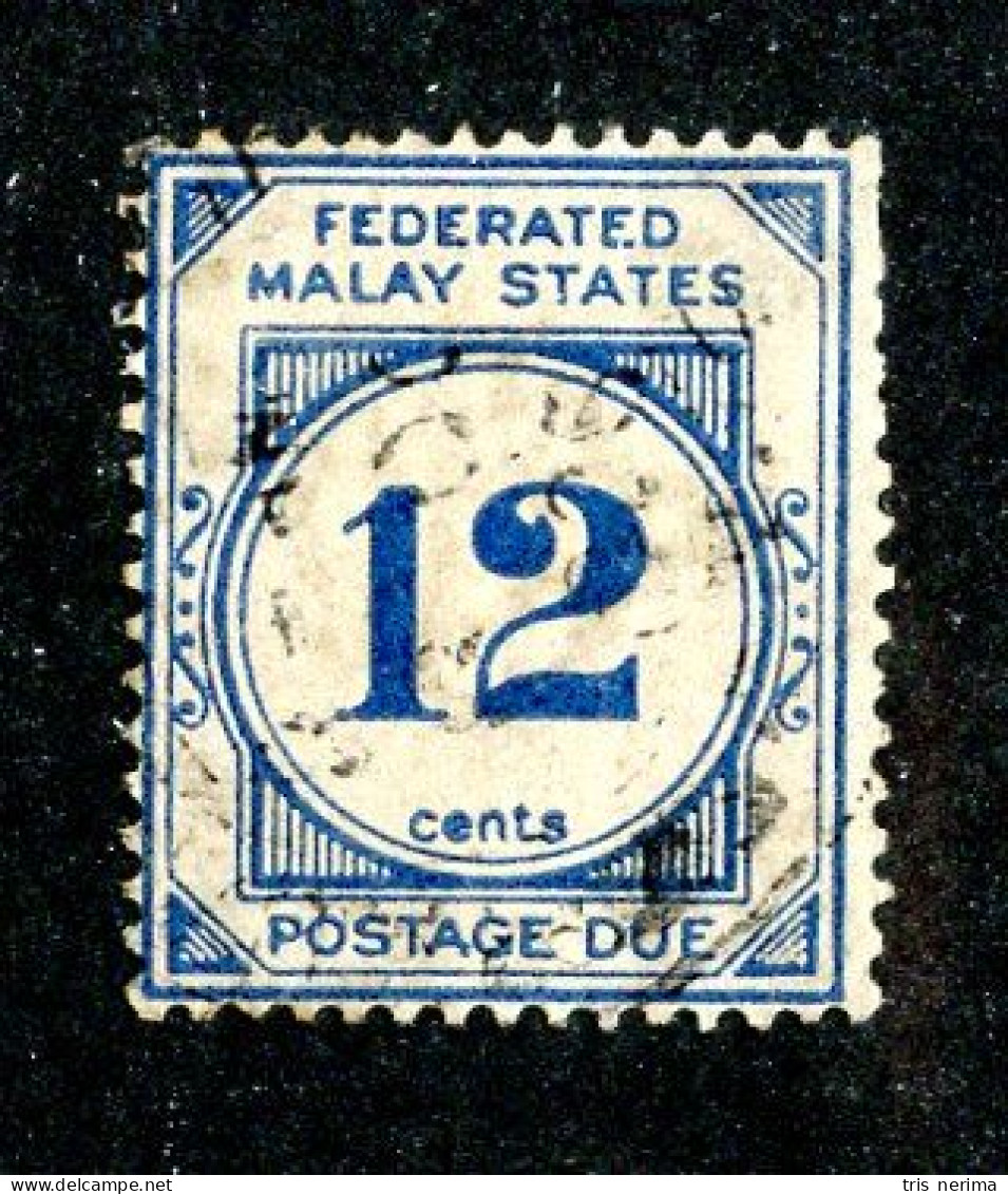 8094 BCXX 1924 Malaysia Scott # J6 Used (offers Welcome) - Federated Malay States