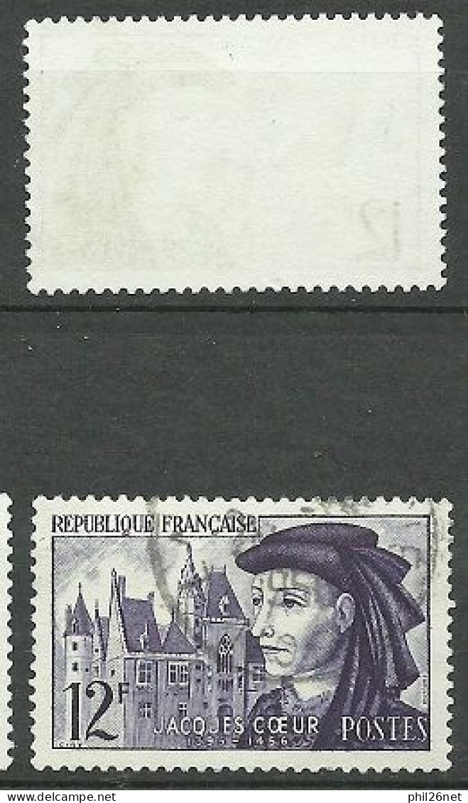 France  N° 1034 Jacques Coeur  Gris Oblitéré   B/TB Le  Timbre Type Sur Les Scans Pour Comparer Soldé ! ! ! - Usati