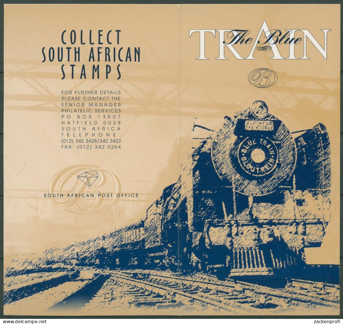 Südafrika 1997 Eisenbahn Der Blaue Zug 1074/78 A MH Postfrisch (C40613) - Libretti
