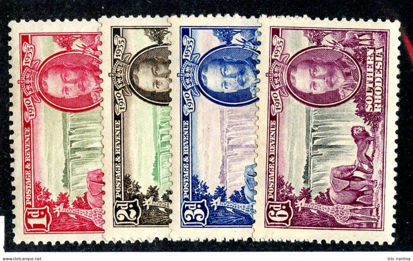 8100 BCXX 1935 Southern Rhodesia Scott # 33-36 MNG (offers Welcome) - Zuid-Rhodesië (...-1964)