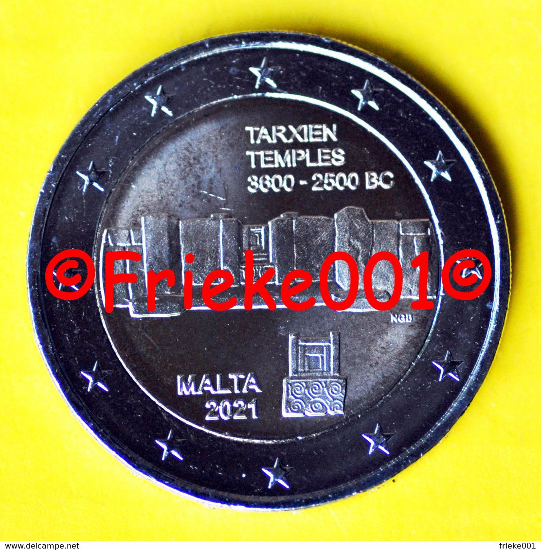 Malta - 2 Euro 2021 Comm.(Tarxien Tempels) - Malte