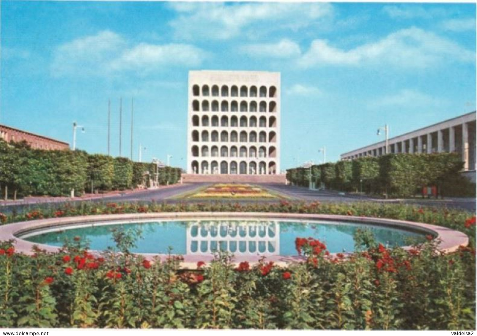 ROMA EUR - PALAZZO DELLA CIVILTA' - FONTANA - 1961 - Expositions