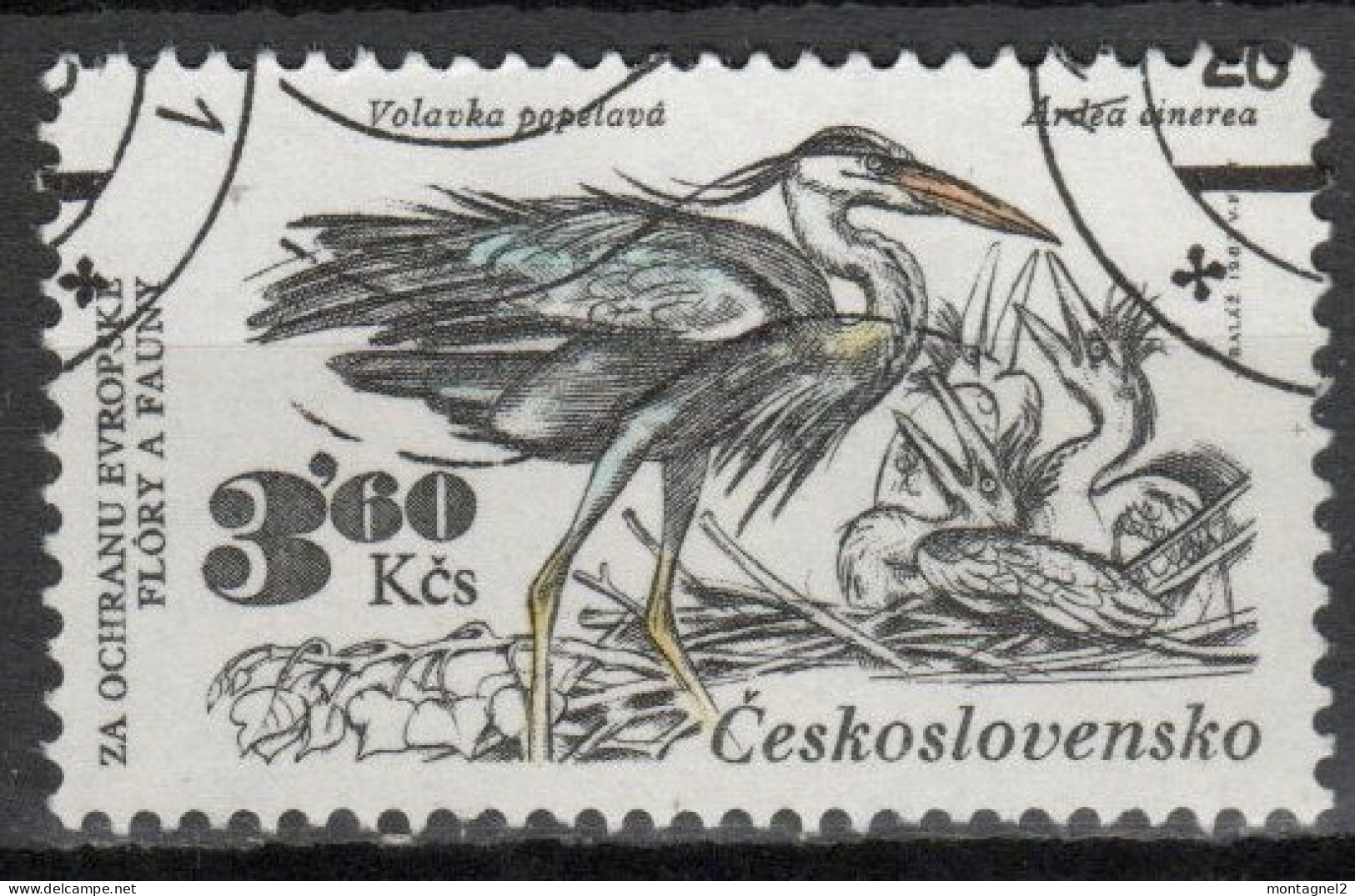 Tchécoslovaquie N° 2533 Oblitéré - Storchenvögel