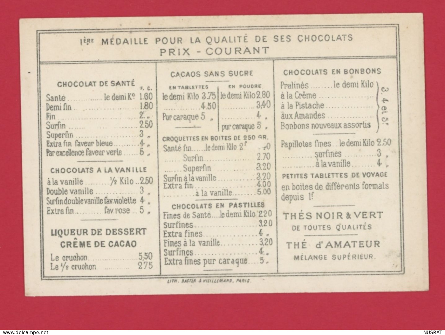 Chocolat IBLED, Jolie Chromo Lith. Baster & Viellemard BV11-10, Enfants Pieds Nus, Coup De Vent - Ibled