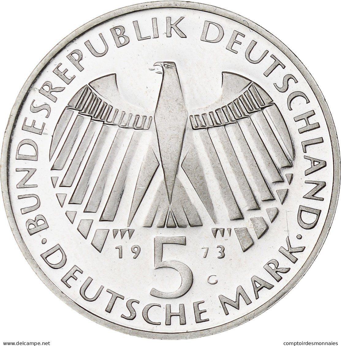 République Fédérale Allemande, 5 Mark, 1973, Karlsruhe, Argent, SPL, KM:137 - 5 Marchi